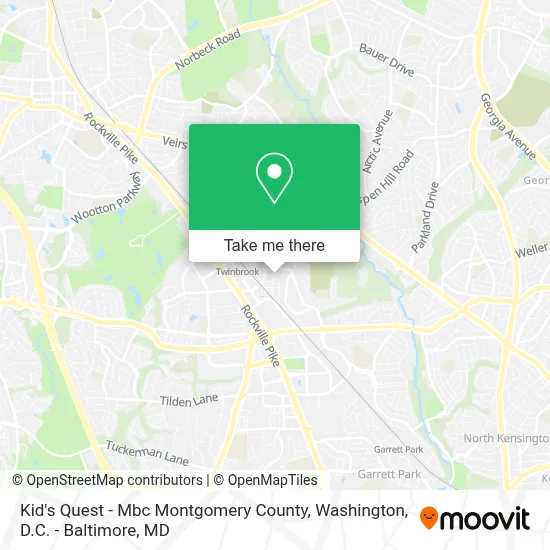 Kid's Quest - Mbc Montgomery County map