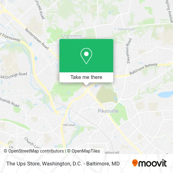 The Ups Store map
