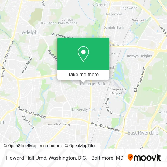 Howard Hall Umd map