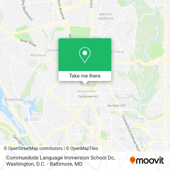 Communikids Language Immersion School Dc map