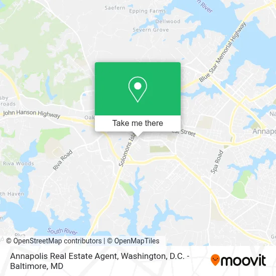 Annapolis Real Estate Agent map