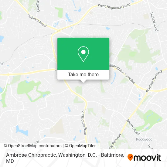 Ambrose Chiropractic map