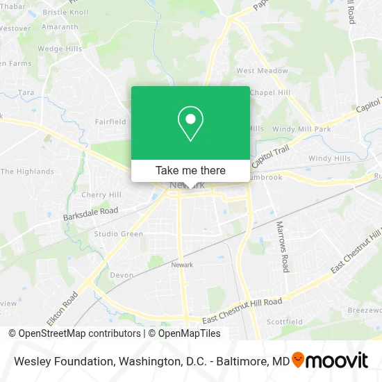 Wesley Foundation map