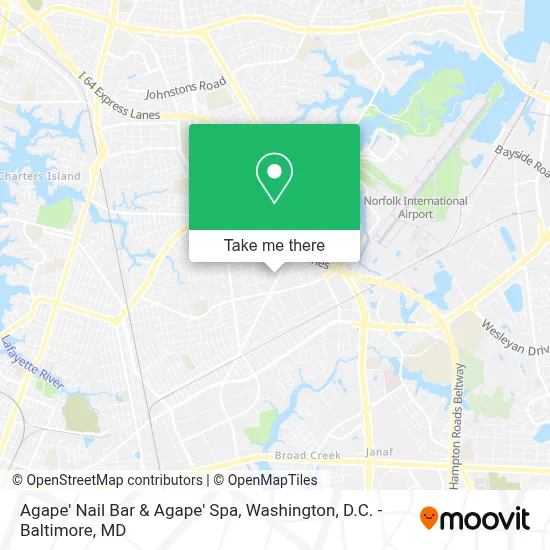 Agape' Nail Bar & Agape' Spa map