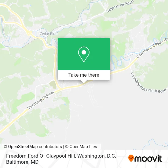 Freedom Ford Of Claypool Hill map