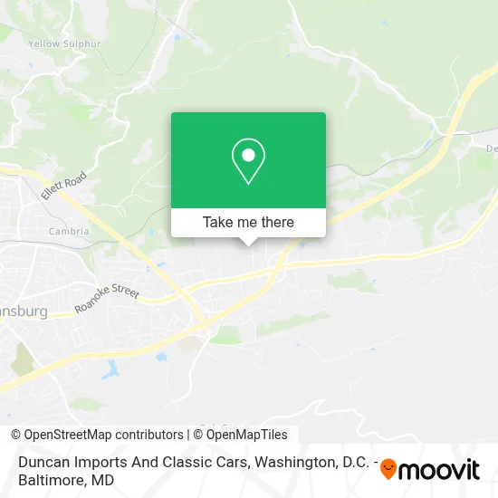 Duncan Imports And Classic Cars map