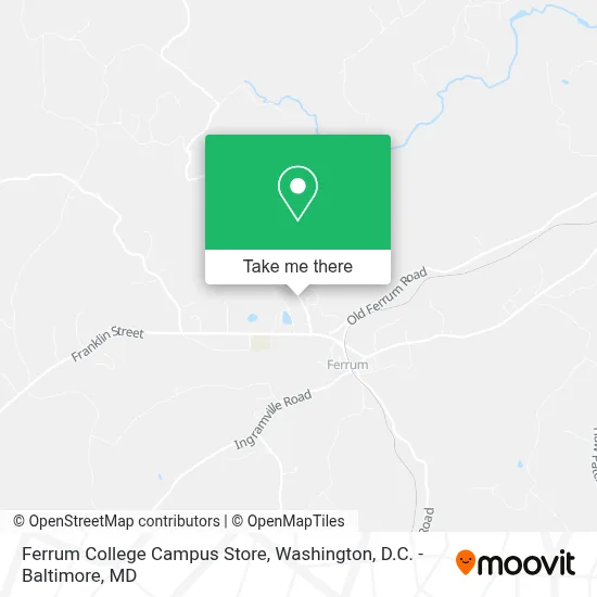Ferrum College Campus Store map