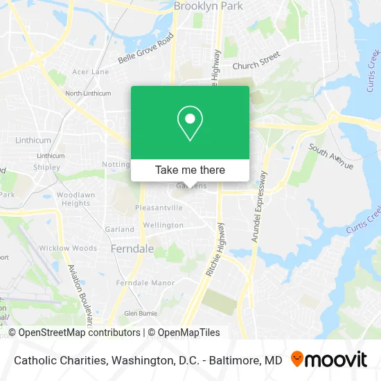 Catholic Charities map