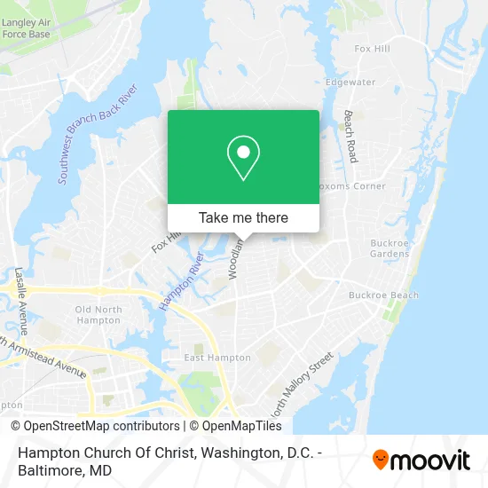 Hampton Church Of Christ map