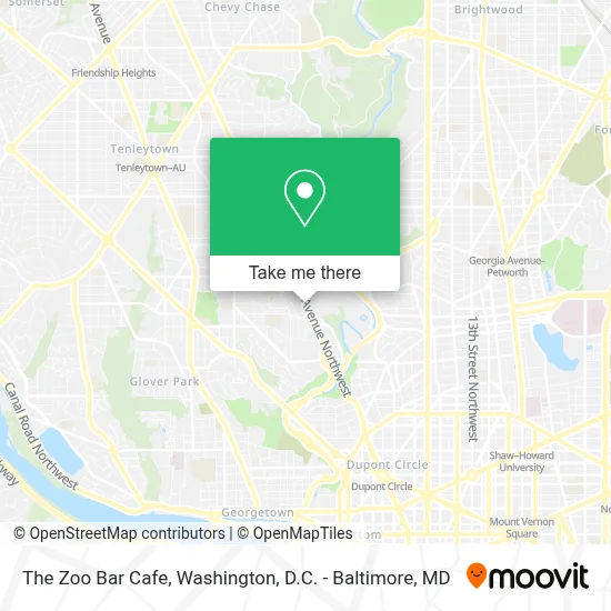 The Zoo Bar Cafe map