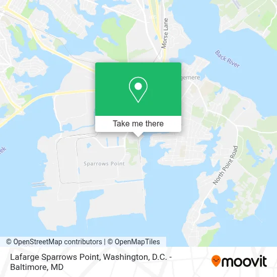 Lafarge Sparrows Point map