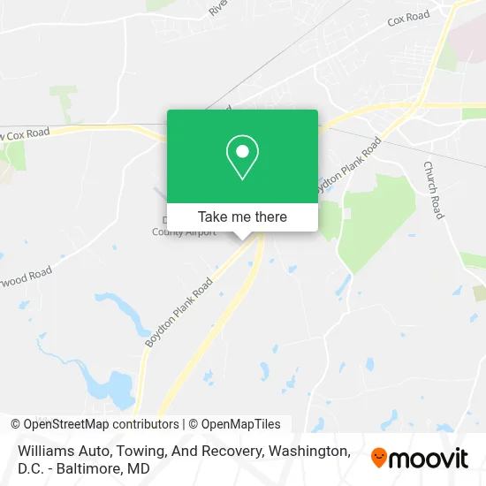 Williams Auto, Towing, And Recovery map