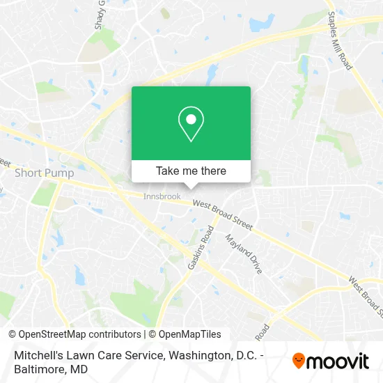 Mitchell's Lawn Care Service map