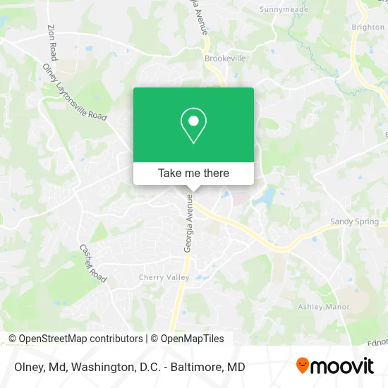 Olney, Md map