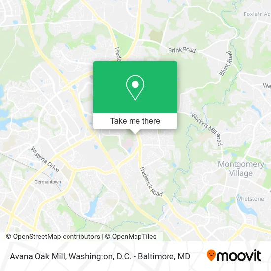 Avana Oak Mill map