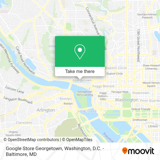 Google Store Georgetown map