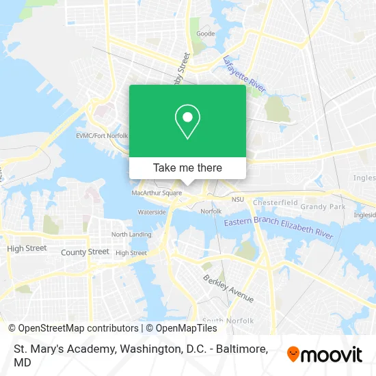St. Mary's Academy map