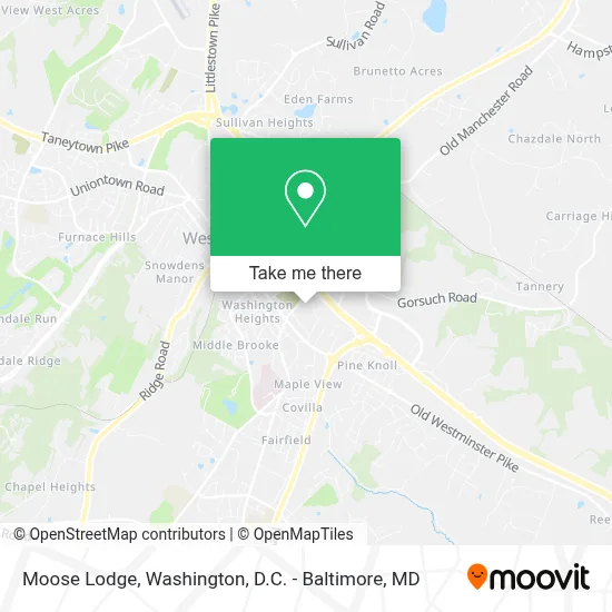Moose Lodge map