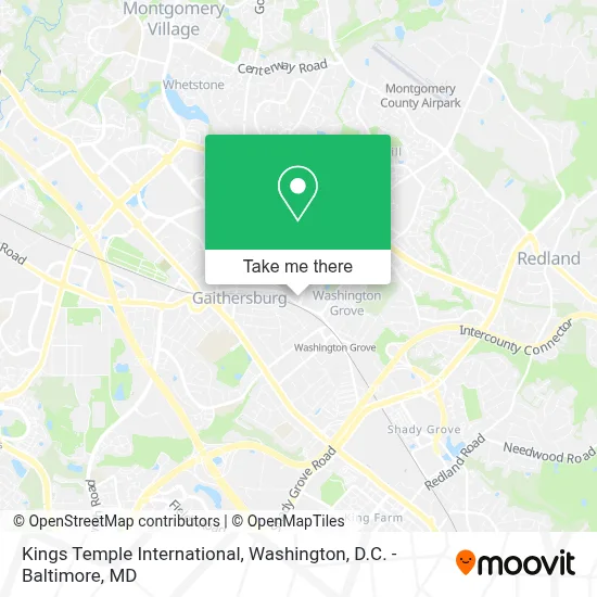 Kings Temple International map