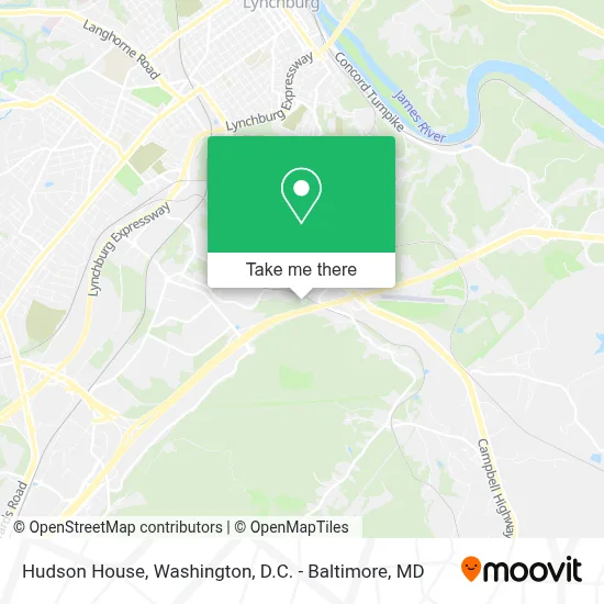 Hudson House map