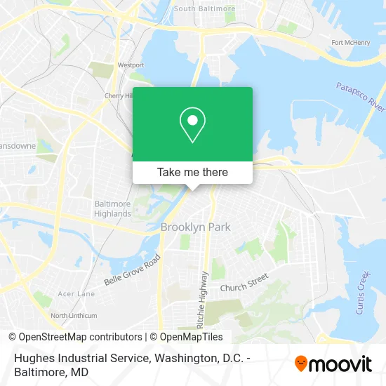 Hughes Industrial Service map
