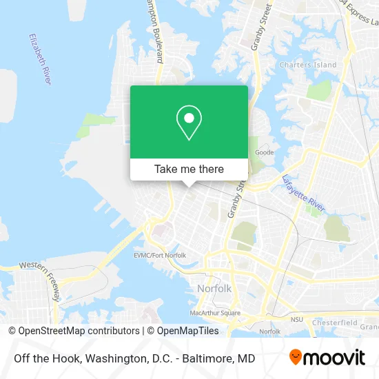Off the Hook map