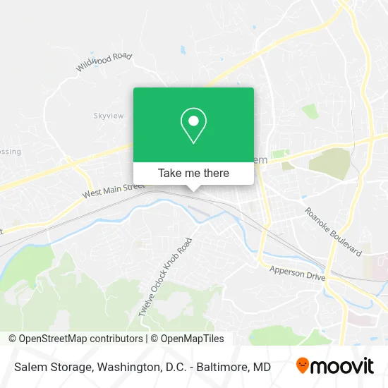 Salem Storage map