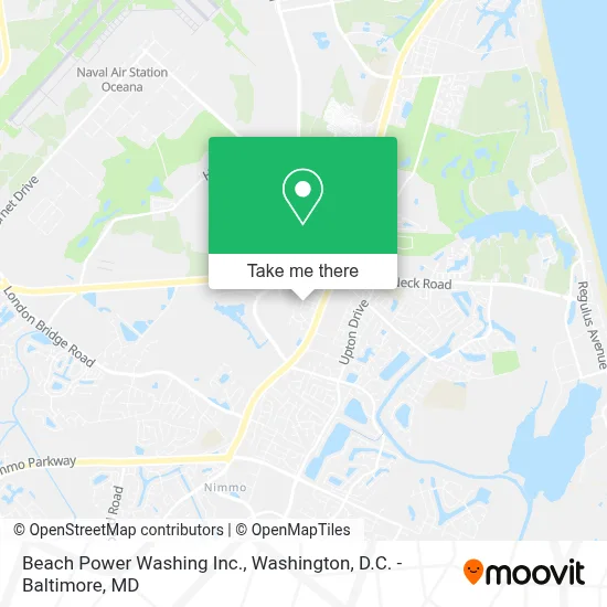 Beach Power Washing Inc. map