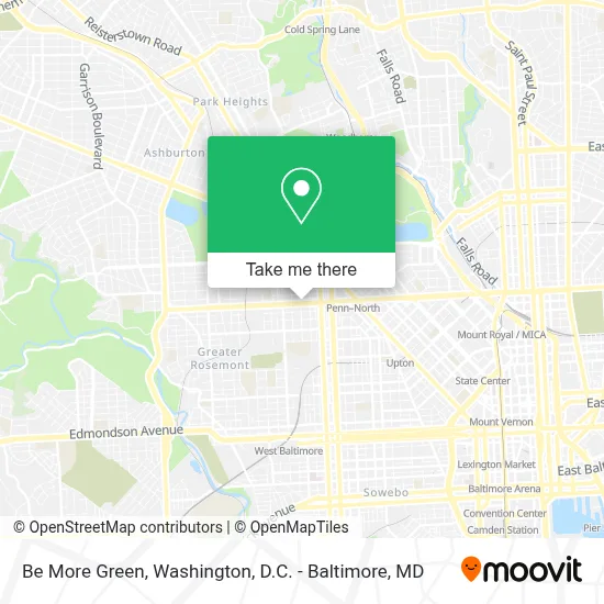 Be More Green map