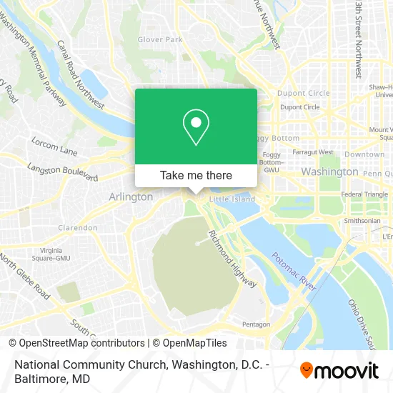 National Community Church map