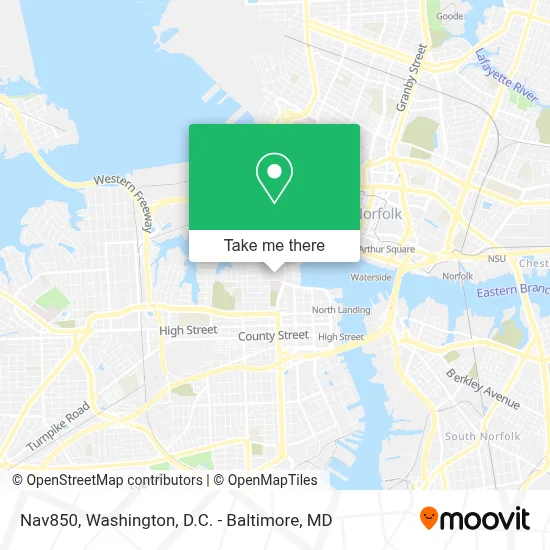 Nav850 map