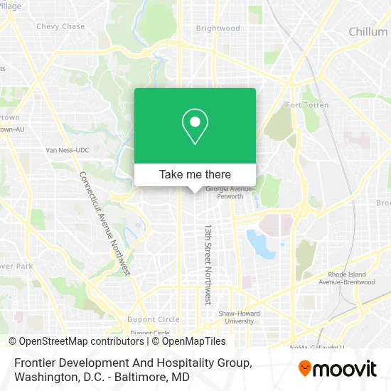 Frontier Development And Hospitality Group map