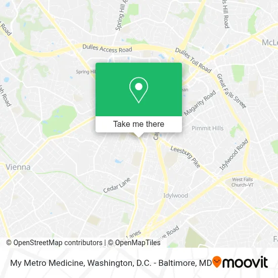 My Metro Medicine map