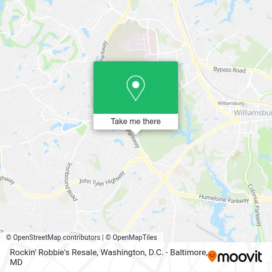 Rockin' Robbie's Resale map