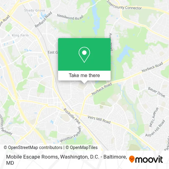 Mobile Escape Rooms map