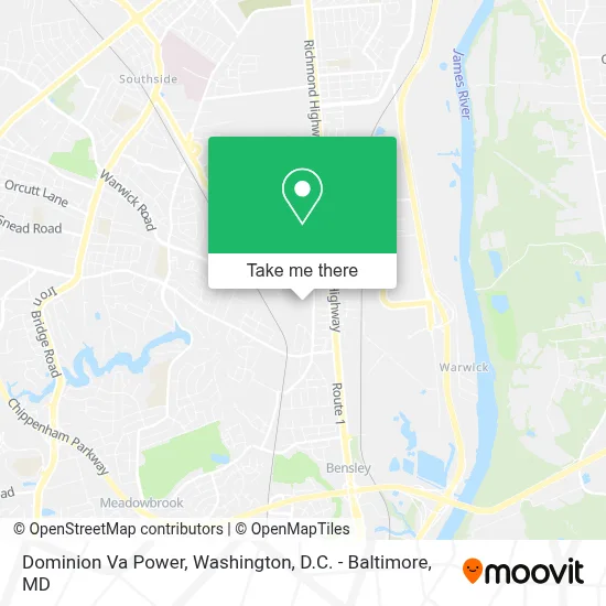 Dominion Va Power map