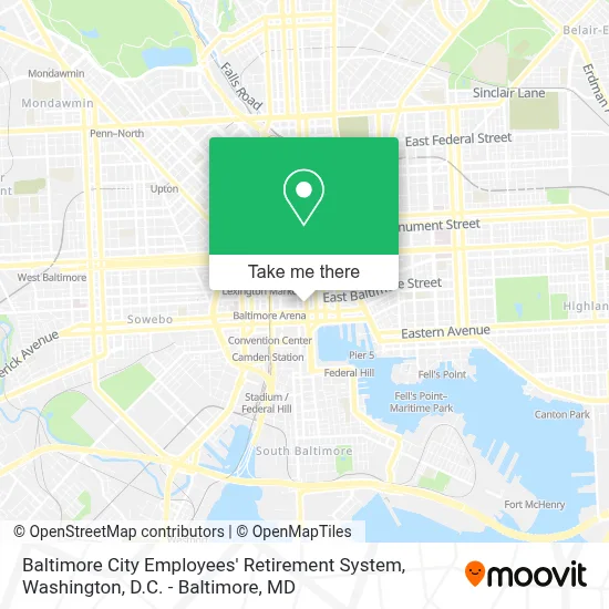 Baltimore City Employees' Retirement System map