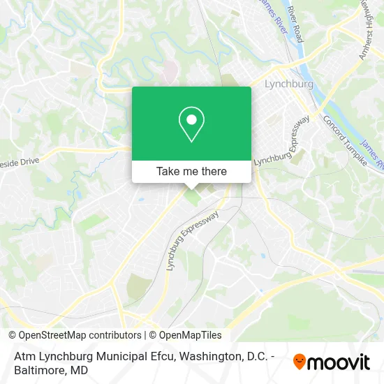 Atm Lynchburg Municipal Efcu map