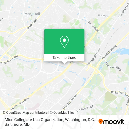 Miss Collegiate Usa Organization map