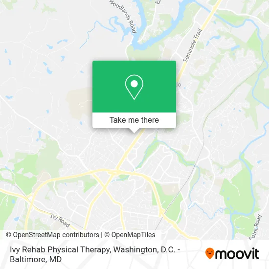Ivy Rehab Physical Therapy map