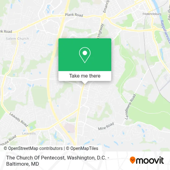 The Church Of Pentecost map