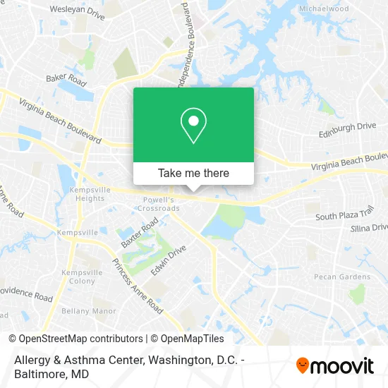 Allergy & Asthma Center map