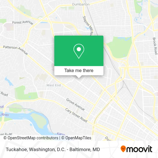Tuckahoe map