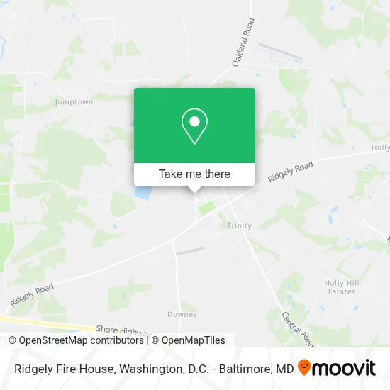 Ridgely Fire House map