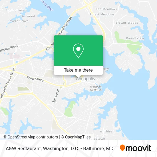A&W Restaurant map