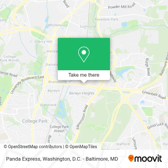 Panda Express map