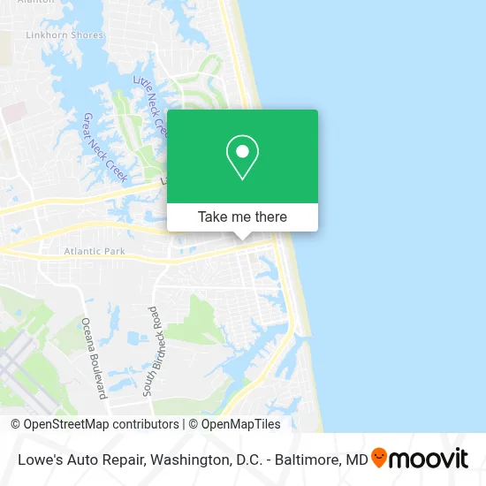 Lowe's Auto Repair map