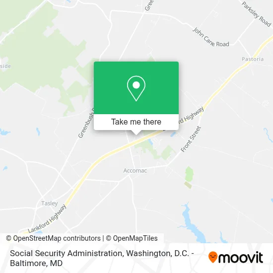 Social Security Administration map
