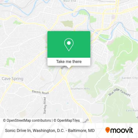 Sonic Drive In map
