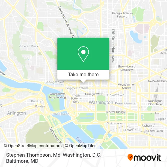 Stephen Thompson, Md map